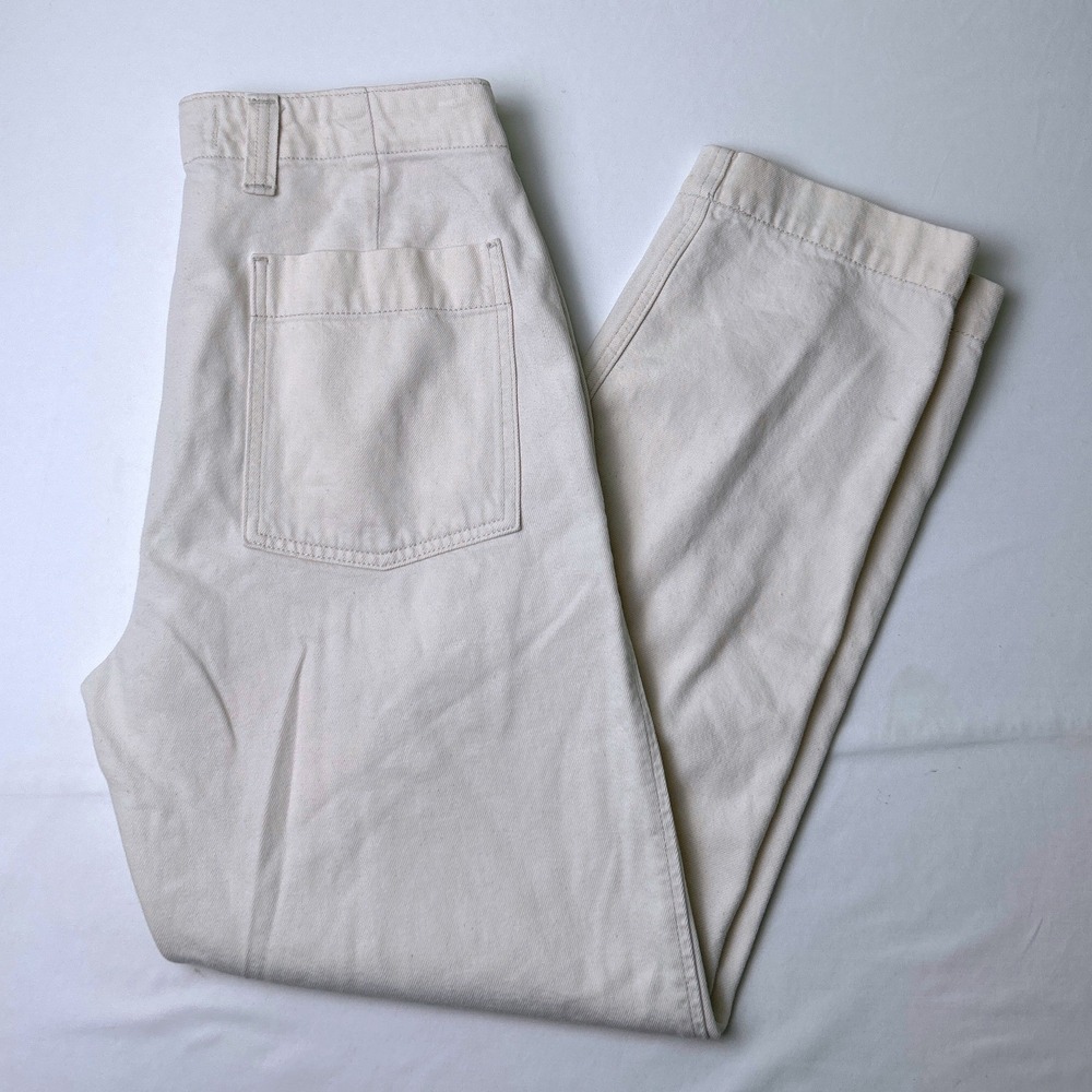Abercrombie & Fitch Mens 90s Loose Relaxed Fit Twill Pants Size 30x30 Cream